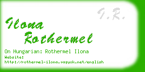 ilona rothermel business card